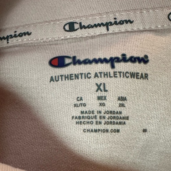 Champion Womens Pink Mock Neck Zipper Sweatshirt Size XL - Picture 3 of 9